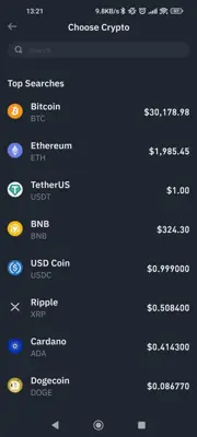 Binance android App screenshot 9