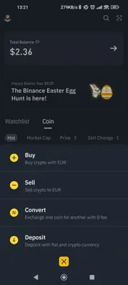 Binance android App screenshot 10