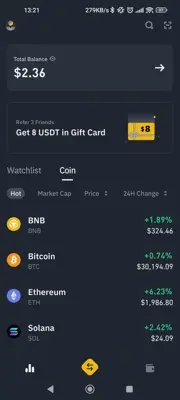 Binance android App screenshot 11