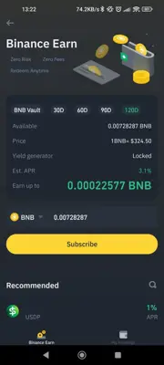 Binance android App screenshot 3