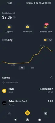 Binance android App screenshot 8